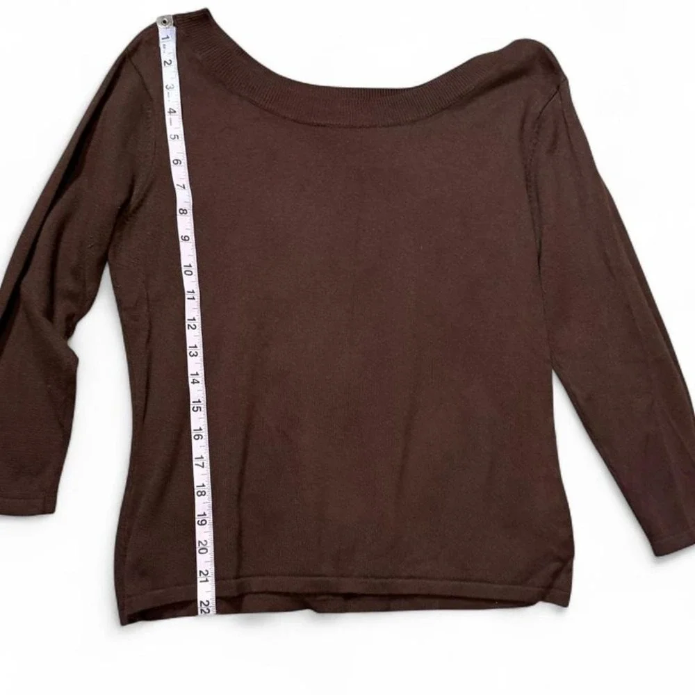 Vintage Kathie Lee Collection Brown Lightweight Sweater‎